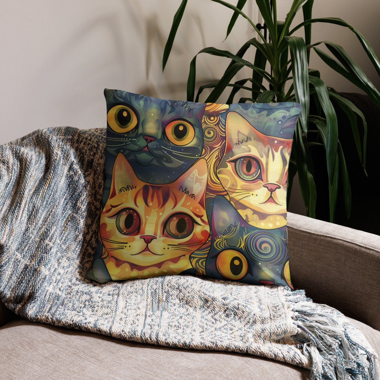 Perna cu Pattern Pisici