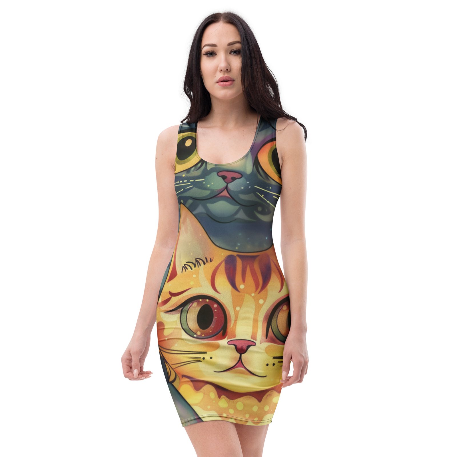 Rochie Bodycon cu Pisici