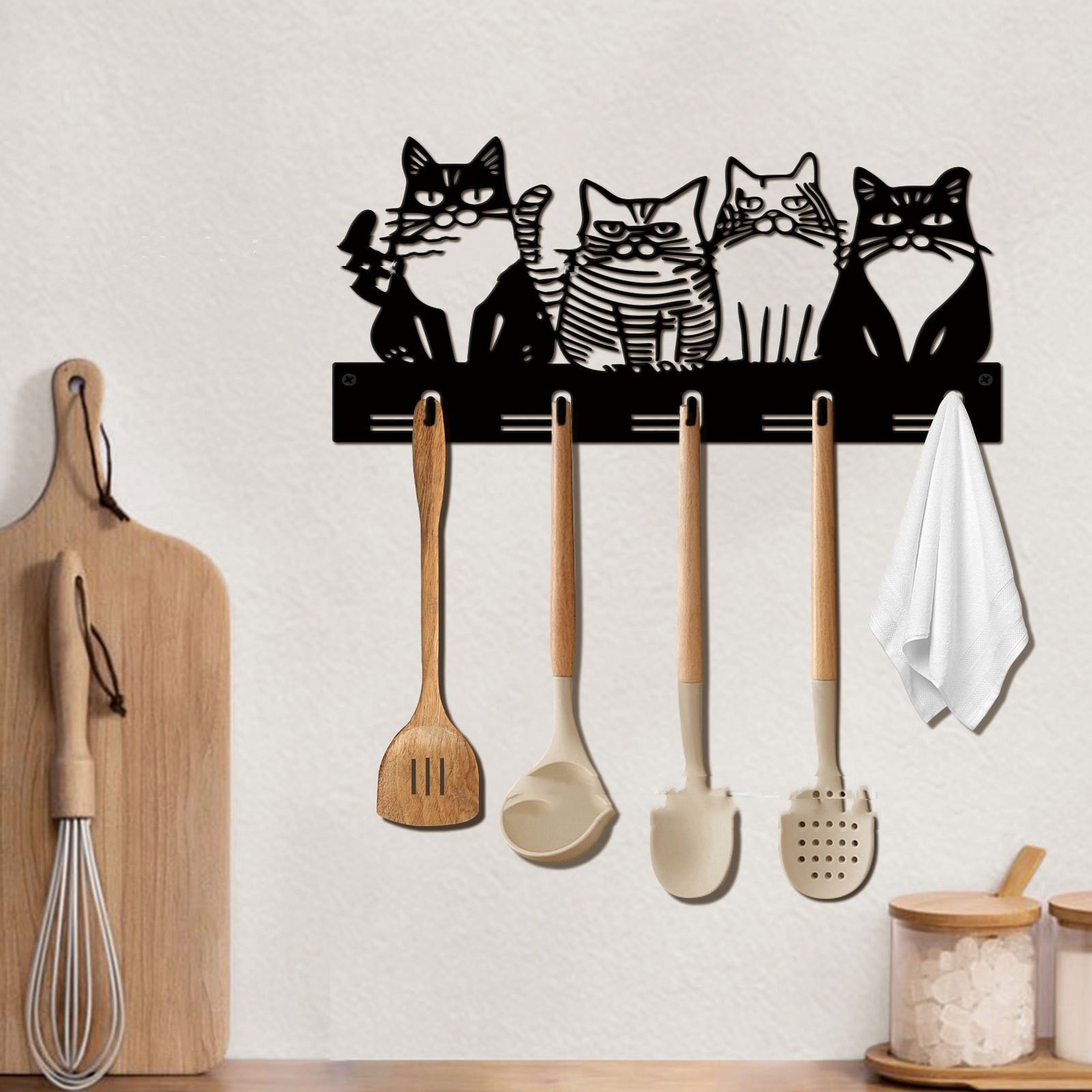 Carlige de perete  cu pisici