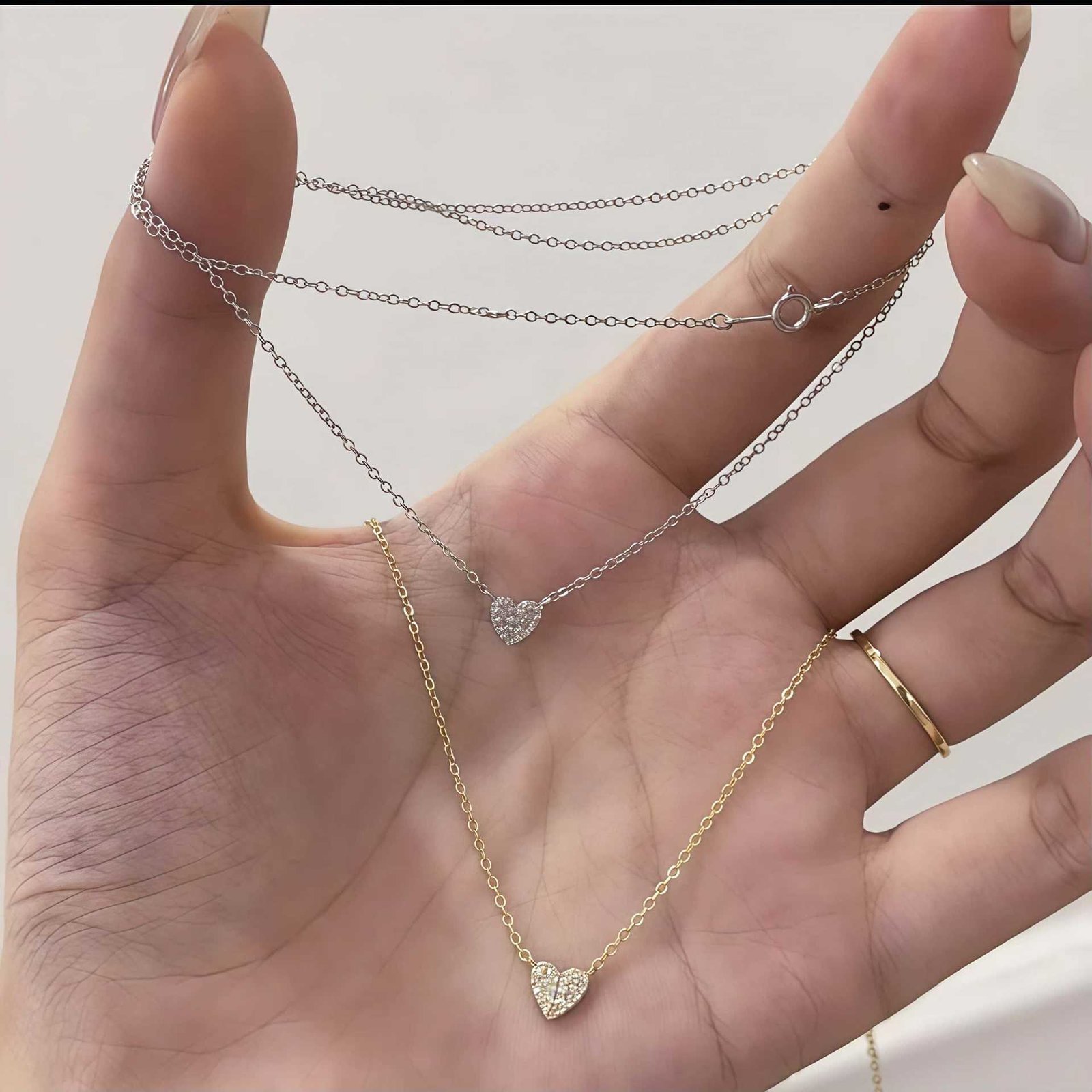 Colier Love, argint sterling 925 placat cu aur de 18K