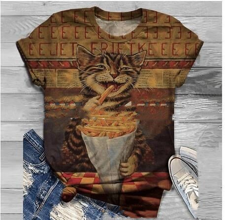 Tricou Cartoon Cat